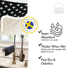 Load image into Gallery viewer, Swedish Dishcloths 10-Pack – Reusable, Biodegradable Cleaning Cloths | SimplyCasa