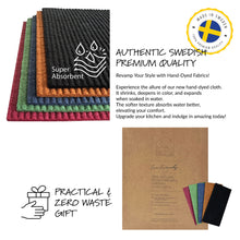 Load image into Gallery viewer, Swedish Dishcloths 5-Pack – Reusable & Eco-Friendly Cleaning Cloths | SimplyCasa
