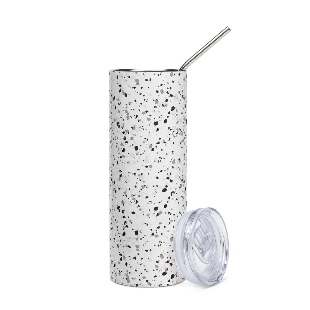 SIMPLYCASA Stainless Steel Tumbler with Straight Stainless Steel Straw 20oz