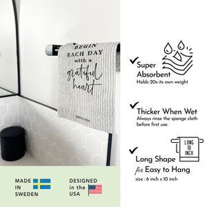 Long Swedish Dishcloths 7-Pack – Reusable, Super Absorbent Cleaning Cloths | SimplyCasa